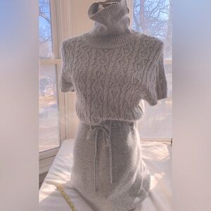 Michael Kors Sweater Knit Dress Angora L